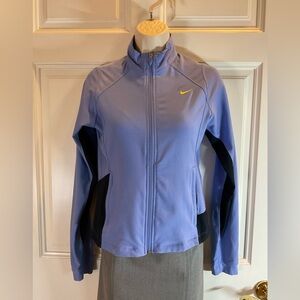 Nike factory women’s fit dry size small athletic zip up polyester jacket